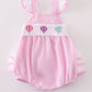 Pink Balloon Embroidery Girl Romper Magic Group