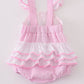 Pink Balloon Embroidery Girl Romper Magic Group