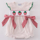 Red Dot Strawberry Embroidery Girl Bubble