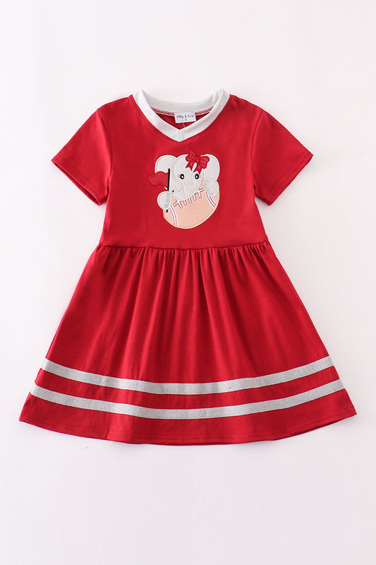Alabama Applique Girl Dress Honeydew