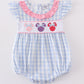Blue Character Plaid Girl Bubble Honeydew