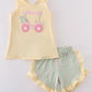 Yellow golf short girl set Honeydew