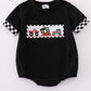 Black Monster Truck Embroidery Boy Bubble Honeydew