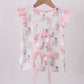 Pink All Day Adventure Ruffle Top Honeydew