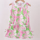 Blue Sailboat Embroidery Ruffle Shorts Set Honeydew