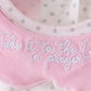 Pink Prayer Embroidered Ruffle Dress Honeydew