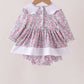 Pink Floral Embroidery "God Made you Special" Skirted Bubble Honeydew