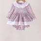 Pink Floral Embroidery "God Made you Special" Skirted Bubble Honeydew
