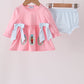 Pink Nutcracker Embroidery Bloomer Set Honeydew
