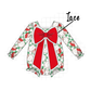Red Bow Christmas Girl Bubble Honeydew