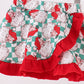 Red Santa Embroidery Girl Ruffle Skort Set Honeydew