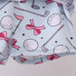 Blue Golf Bow Print Skort Set Honeydew