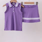 Purple Active Skort Set Honeydew