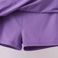 Purple Active Skort Set Honeydew