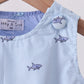 Blue Shark Print Bubble Honeydew