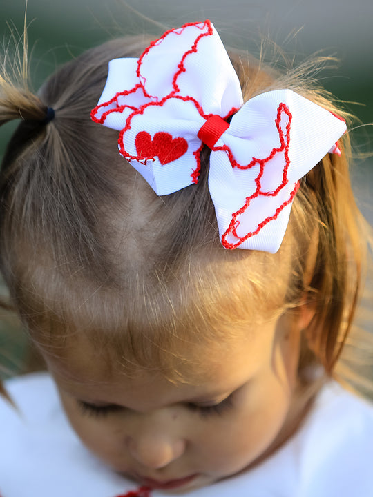 Valentine's Red Heart Bow Rylee Faith