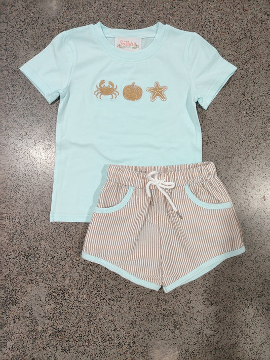 Coastal Fall SSP exclusive Boy Short Set Collection- Eta August Boyis