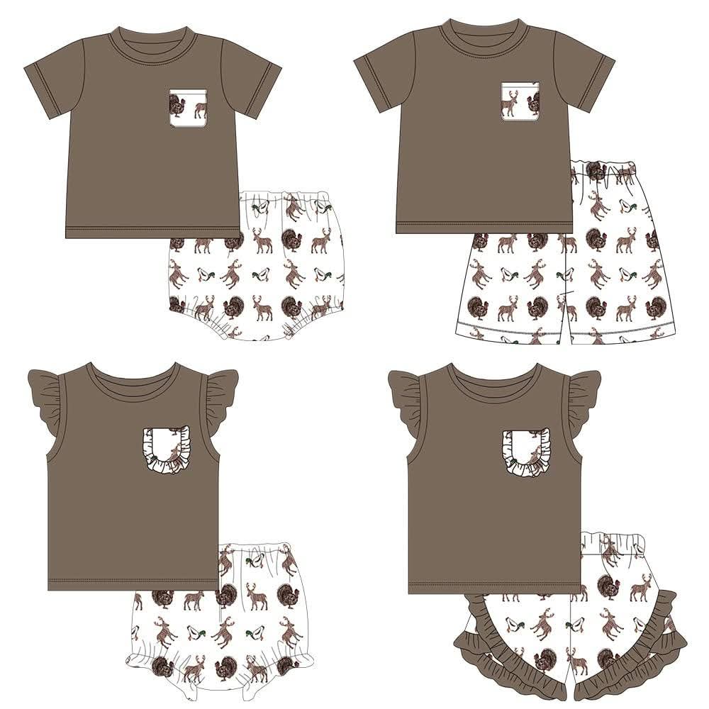 Brown Print Deer Collection - ETA August Boyis