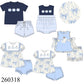 Blue Pumpkin Applique Coquette Collection- Eta August Boyis