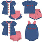 Navy Crawfish Red Plaid Sibling Collection - ETA February Boyis