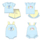 Light Blue Easter Bunny and Carrots Sibling Collection - ETA February Boyis