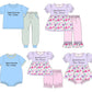 Jesus Loves Me Blue and Purple Gingham Collection - ETA February Boyis