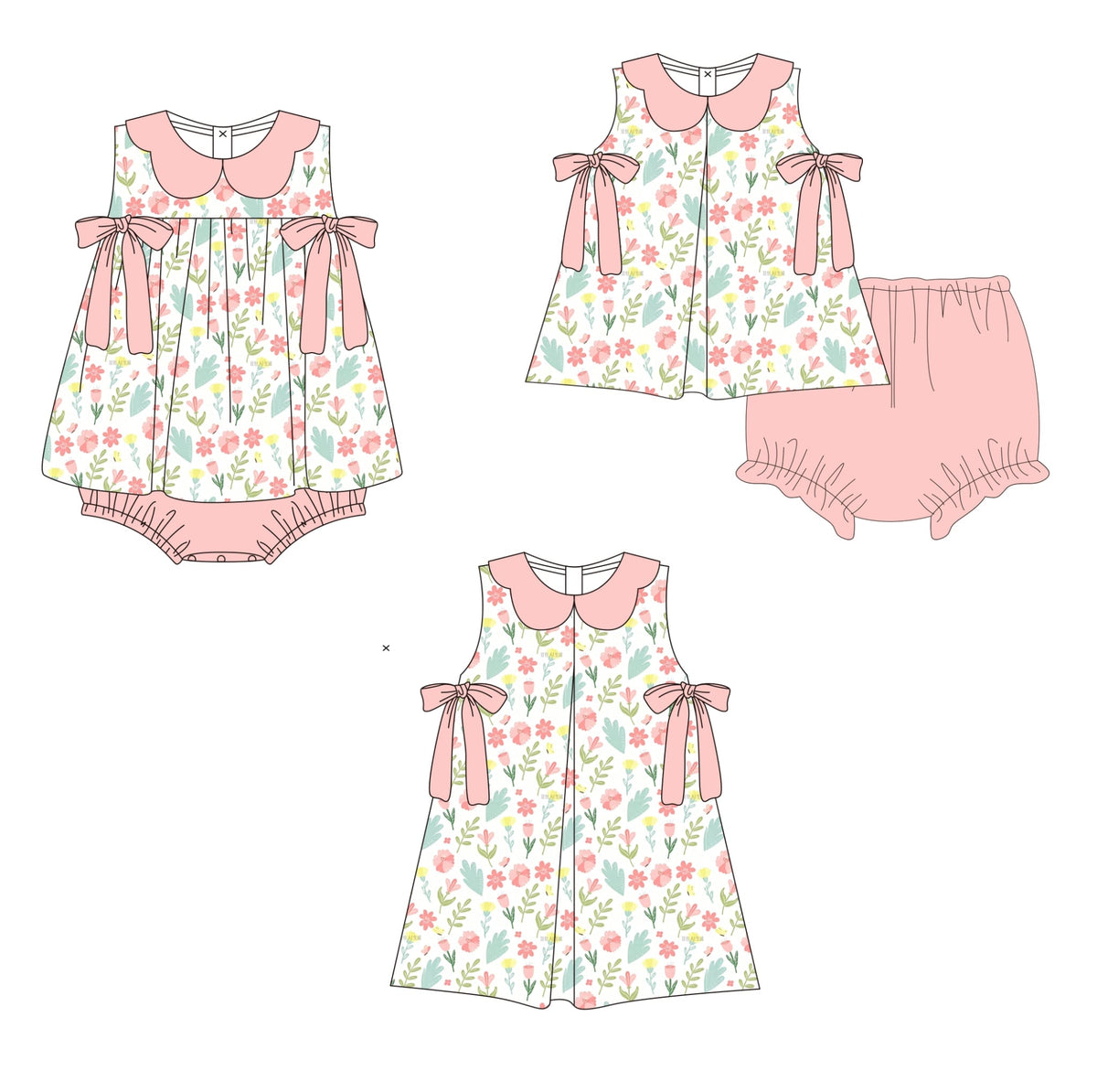 Coral Spring Floral Sibling Collection - ETA February Boyis