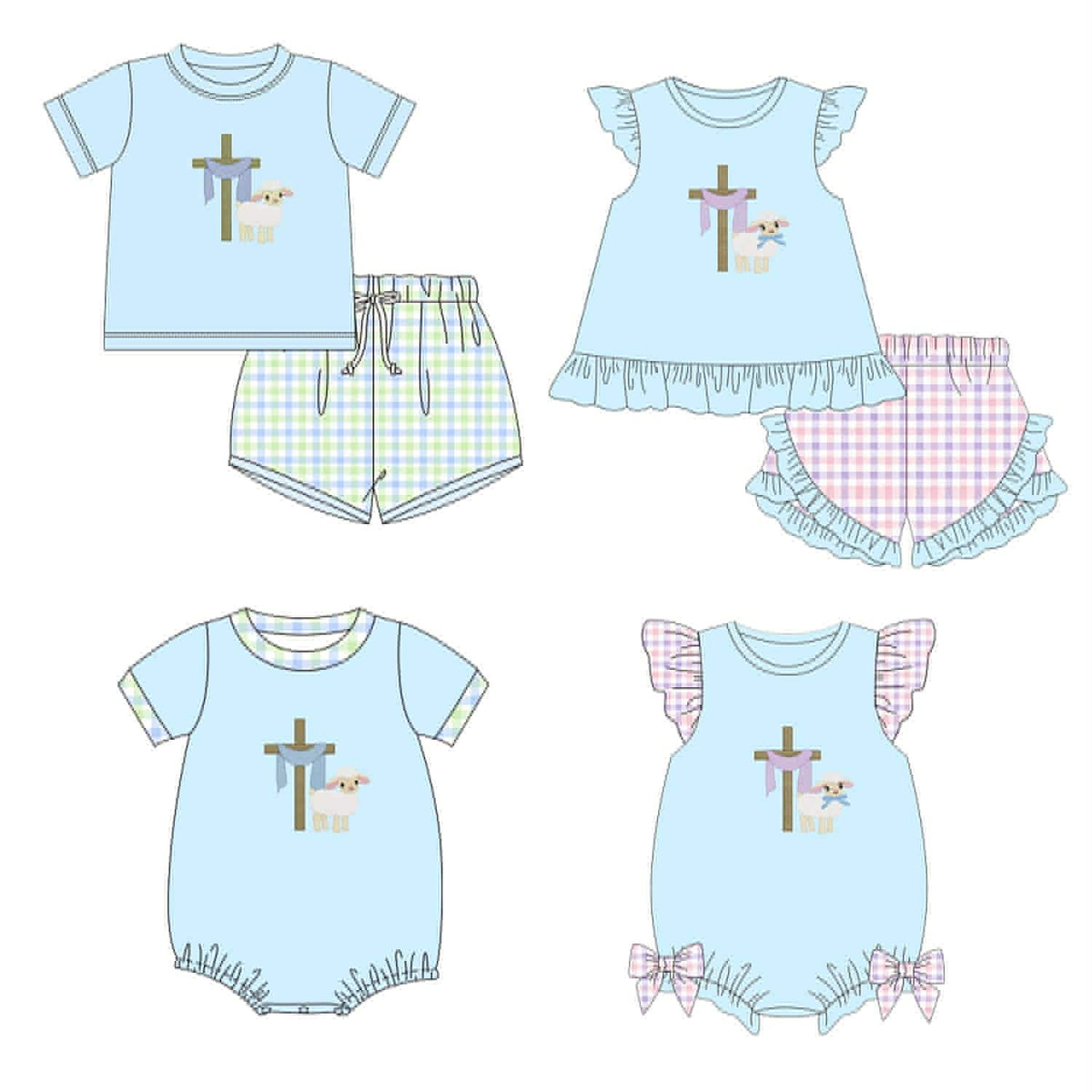 Lamb at the Cross Sibling Collection - ETA February Boyis