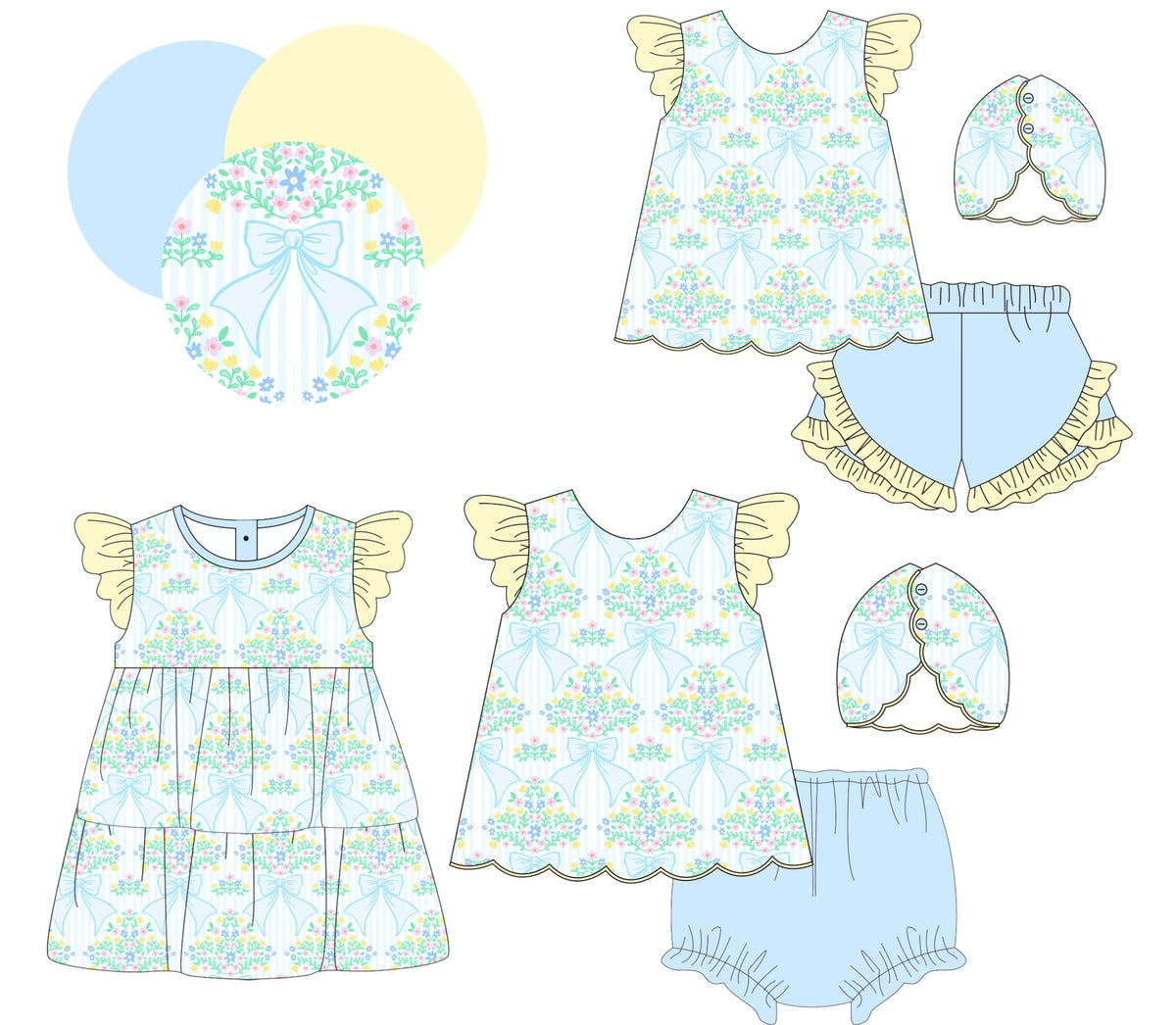 Celebration Floral Sibling Collection - ETA February Boyis