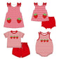 Red Applique Strawberry Sibling Collection - ETA February Boyis