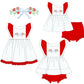 White Strawberry Coquette Bows Sibling Collection - ETA February Boyis