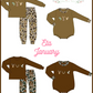 Brown Camo Deer Duck Fish Embroidery Collection - ETA January Boyis
