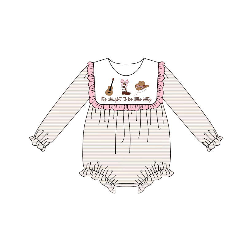 To Be Little Bitty Fall Girl Romper - eta late August Auraquise