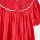 Red Candy Handsmocked Girl Romper Honeydew
