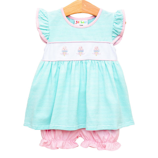 Ice Cream Bloomer Set Smock Candy