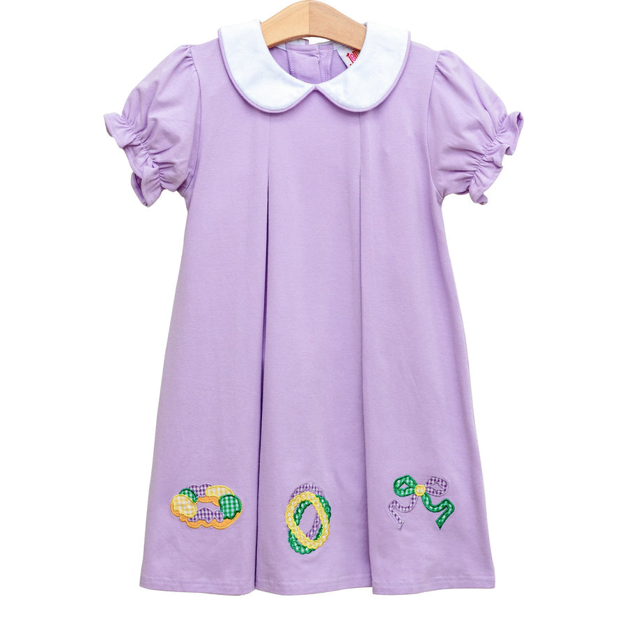 Mardi Gras Pleat Dress Smock Candy