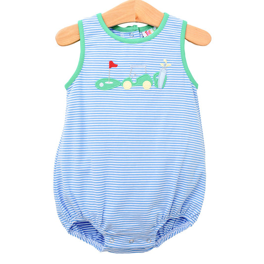 Gone Golfing Boy Bubble Smock Candy