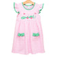 Gone Golfing Ruffle Pocket Dress Smock Candy