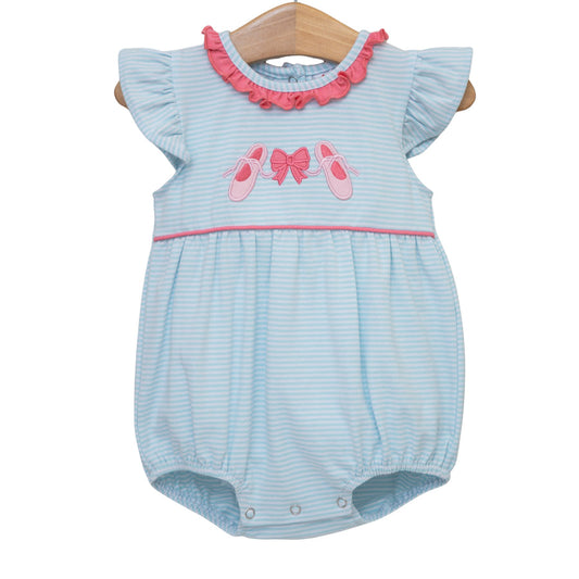En Pointe Girl Bubble Smock Candy