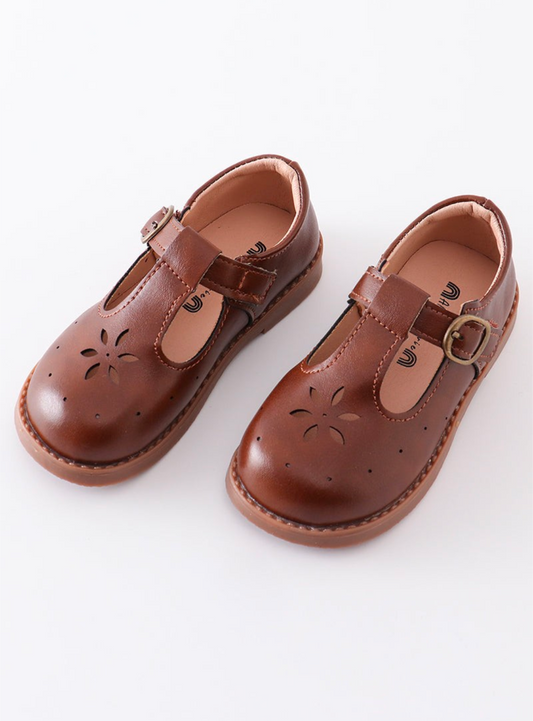Brown Vintage Appleseed Mary Jane Shoes Honeydew