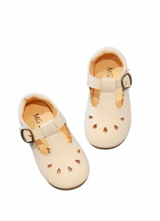 White Vintage Appleseed Mary Jane Shoes Honeydew