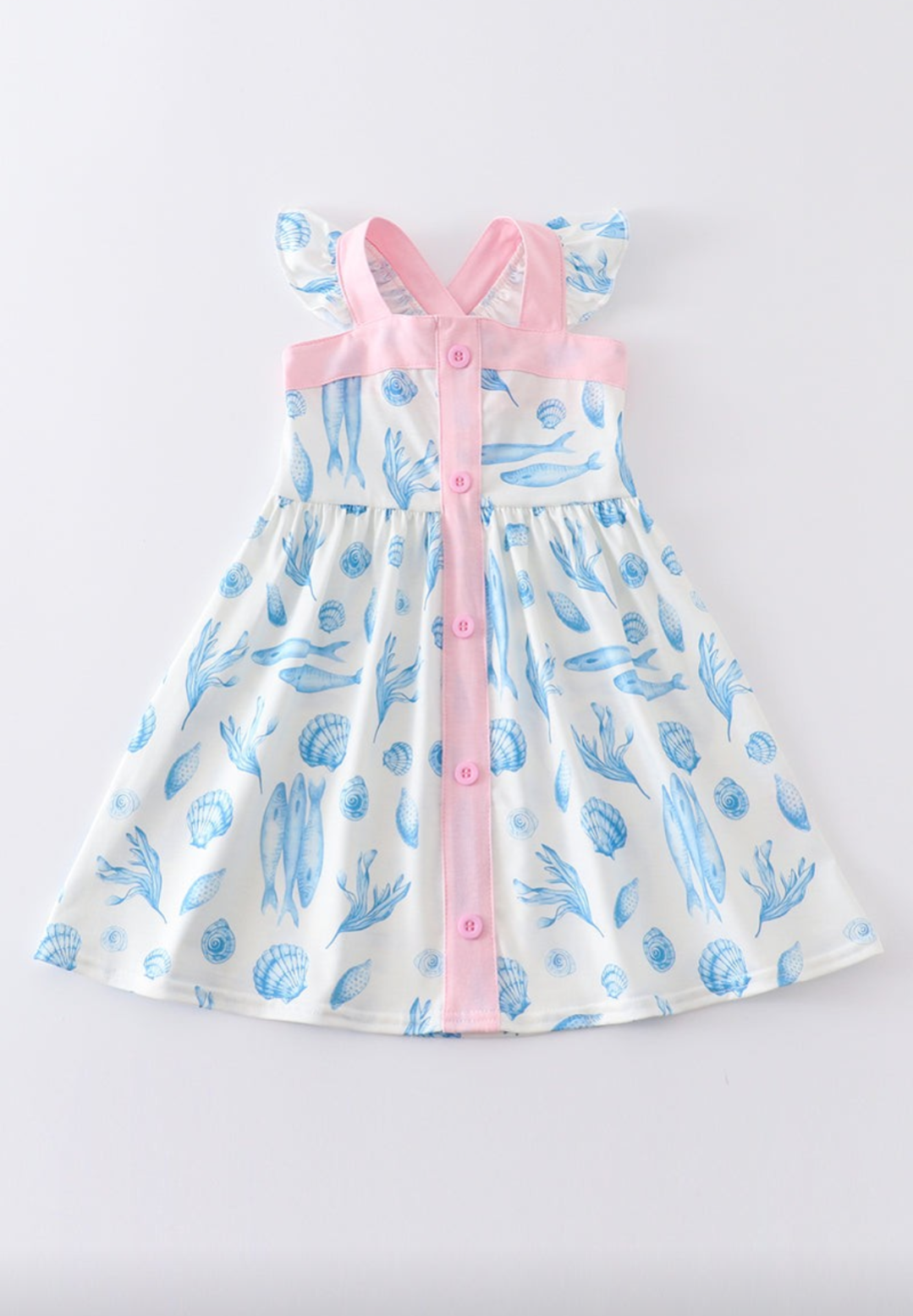 Marine Creatures Dress Honeydew
