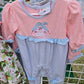 Gingerbread House Girls Romper Smock Candy