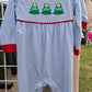 Christmas Tree Trip Romper Smock Candy