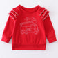Red Fire Truck Girl Shirt