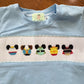 Halloween Mouse Boy Hand Smocked Shorts Set