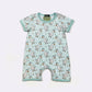 Silly Goose Boy Print Romper Clover Cottage