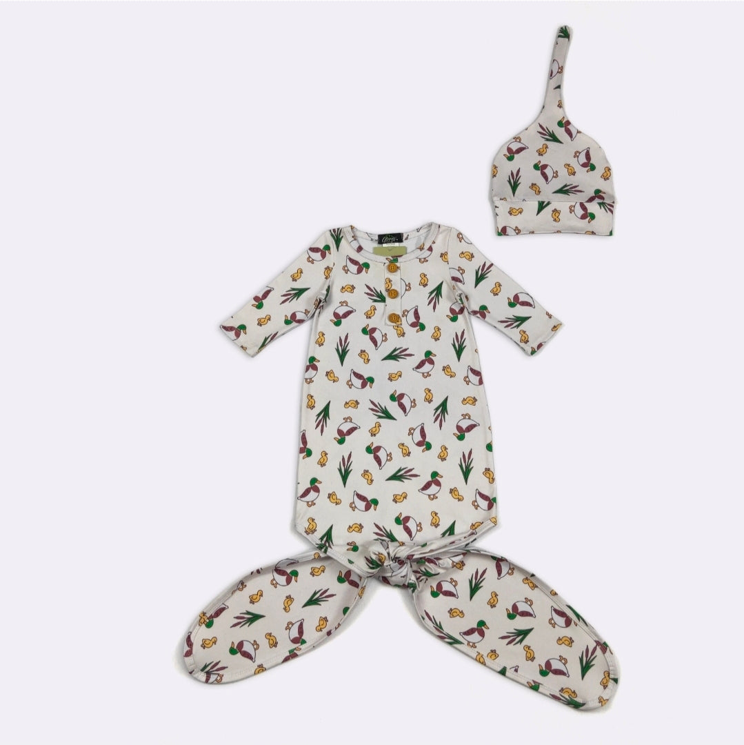 Newborn Baby Boy Gown Clover Cottage