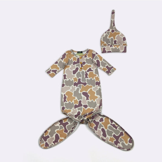 Newborn Baby Boy Gown Clover Cottage