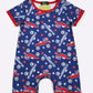 Merica Truck Boy Print Romper Clover Cottage